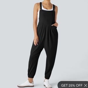 NWT Halara Pockets Waffle Jogger Overalls